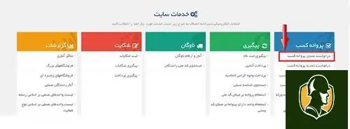 مراحل ثبت نام پروانه کسب مراحل ثبت نام پروانه کسب