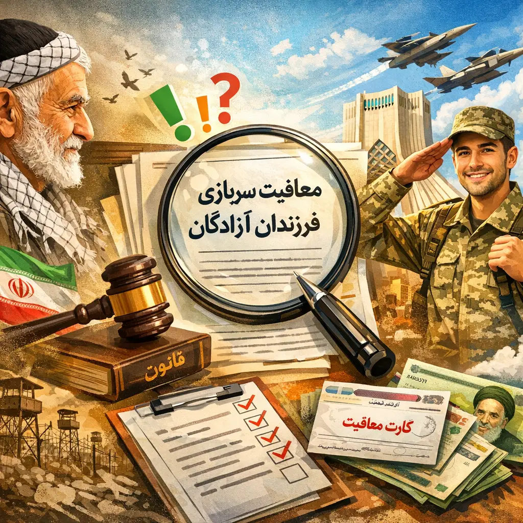 معافیت سربازی فرزندان آزادگان ۱۴۰۵ معافیت سربازی فرزندان آزادگان ۱۴۰۵