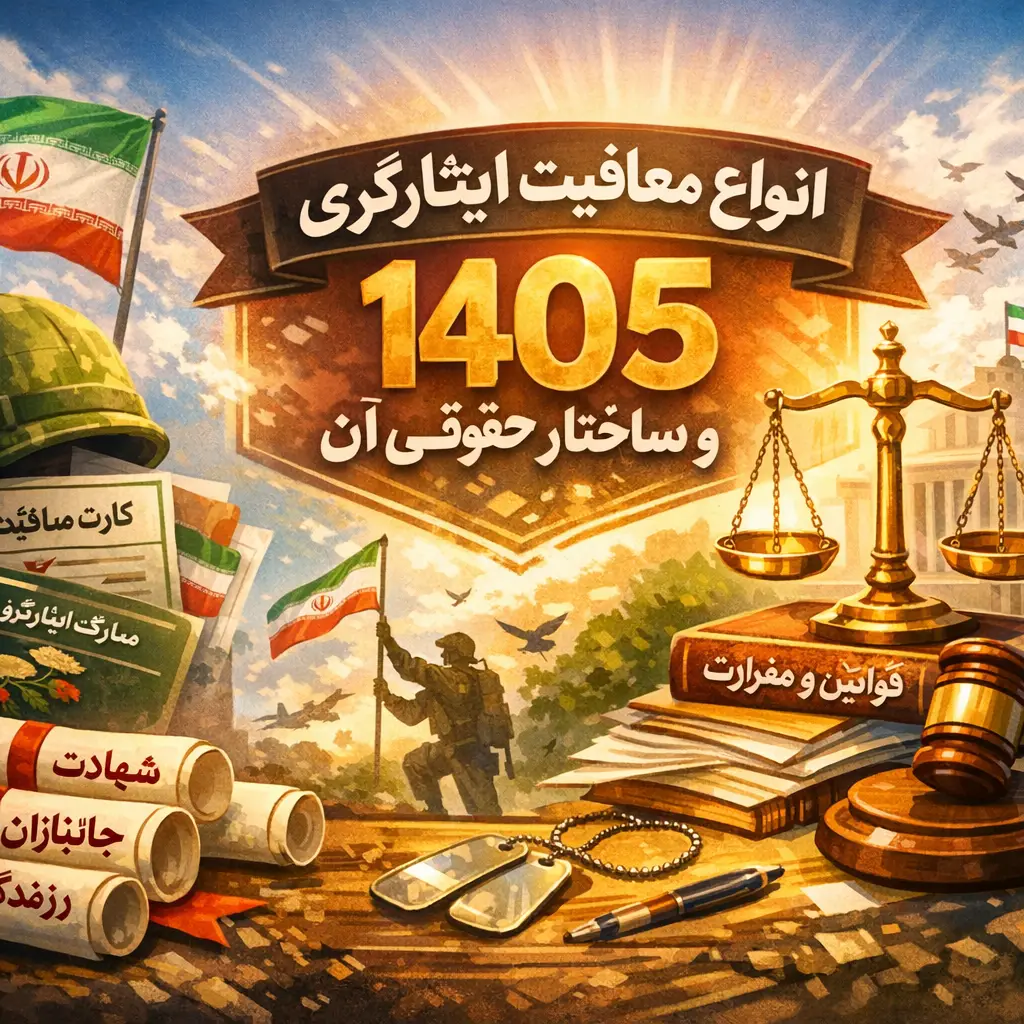 انواع معافیت ایثارگری ۱۴۰۵ انواع معافیت ایثارگری ۱۴۰۵