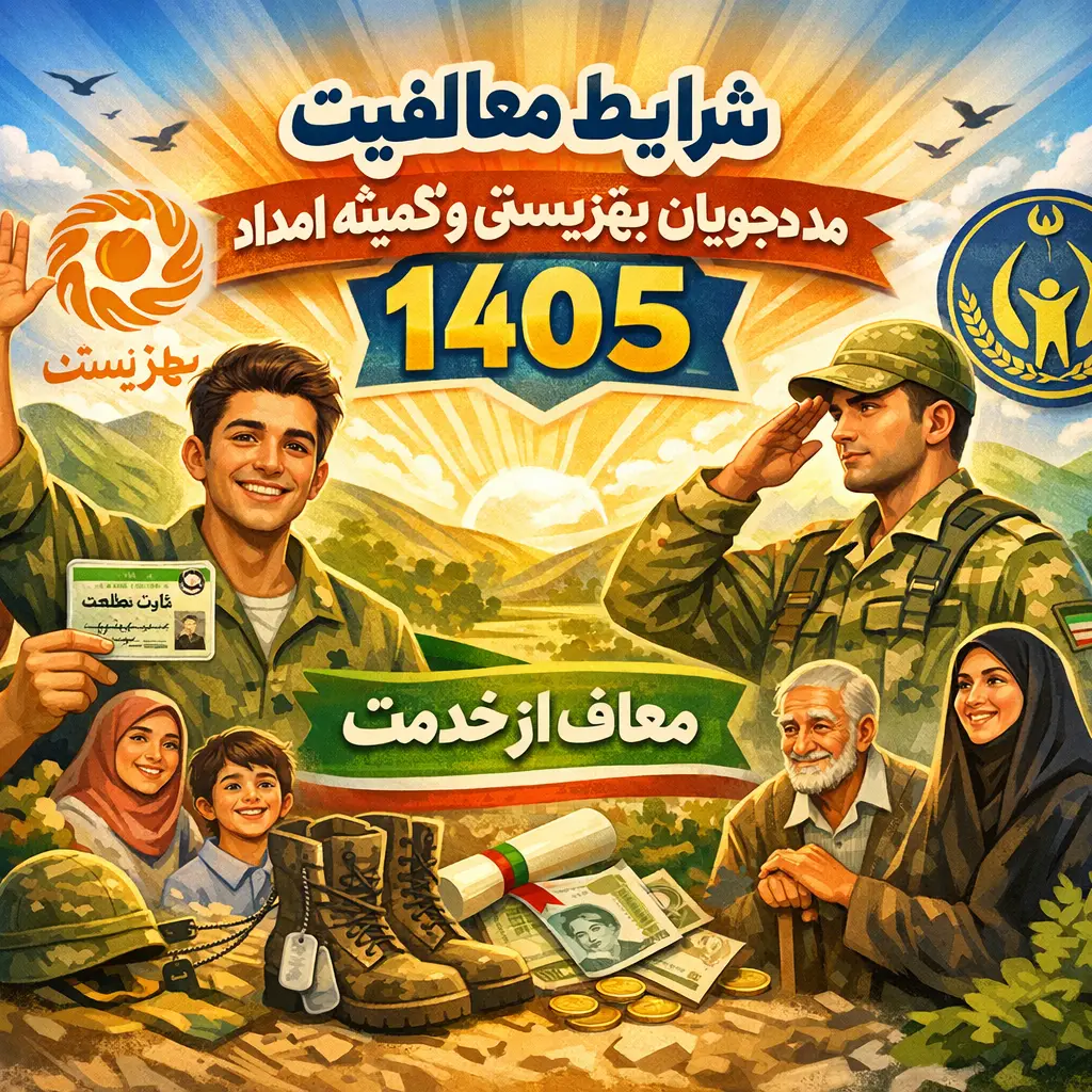 شرایط معافیت مددجویان بهزیستی و کمیته امداد ۱۴۰۵
