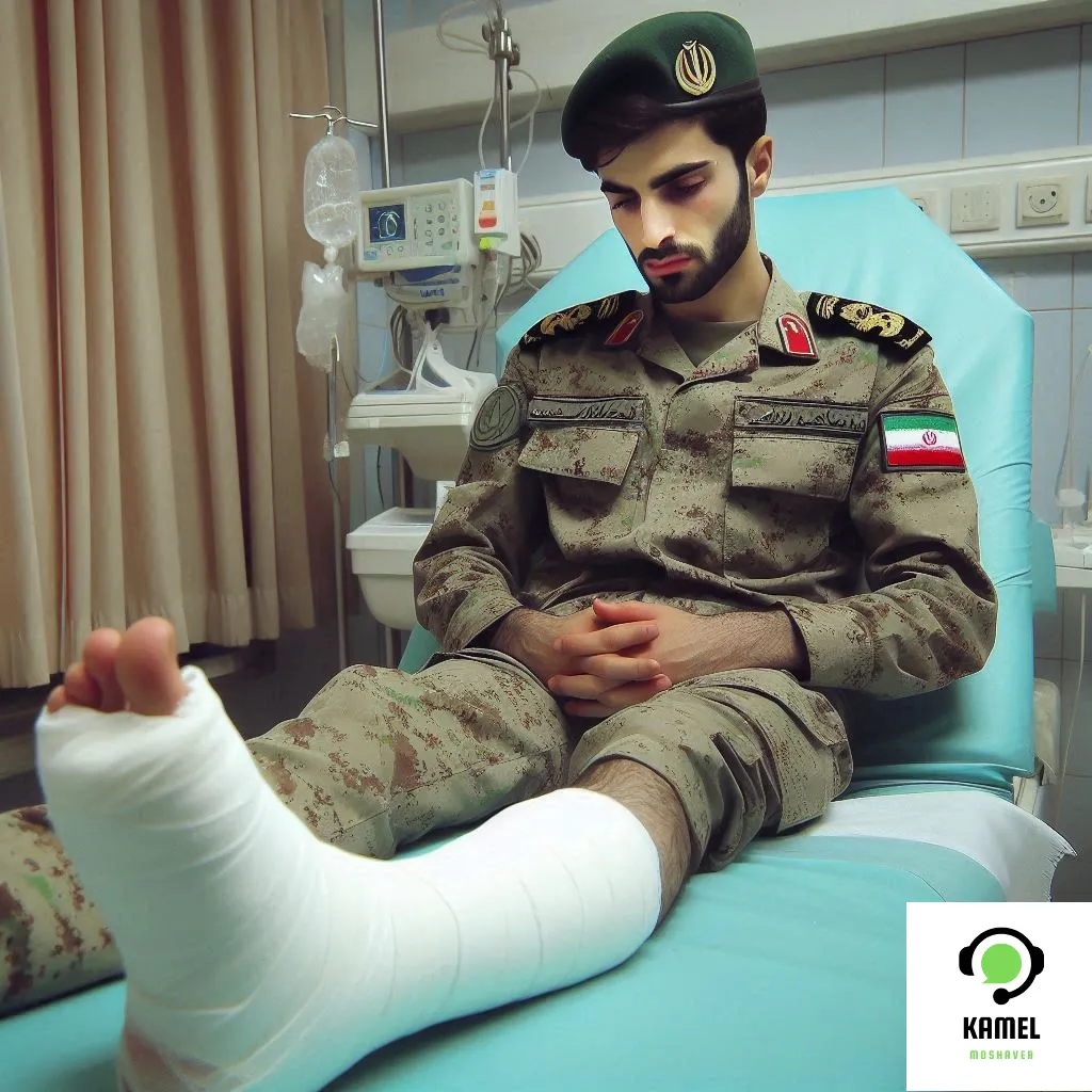 معافیت پزشکی برای شکستگی مچ پا معافیت پزشکی برای شکستگی مچ پا