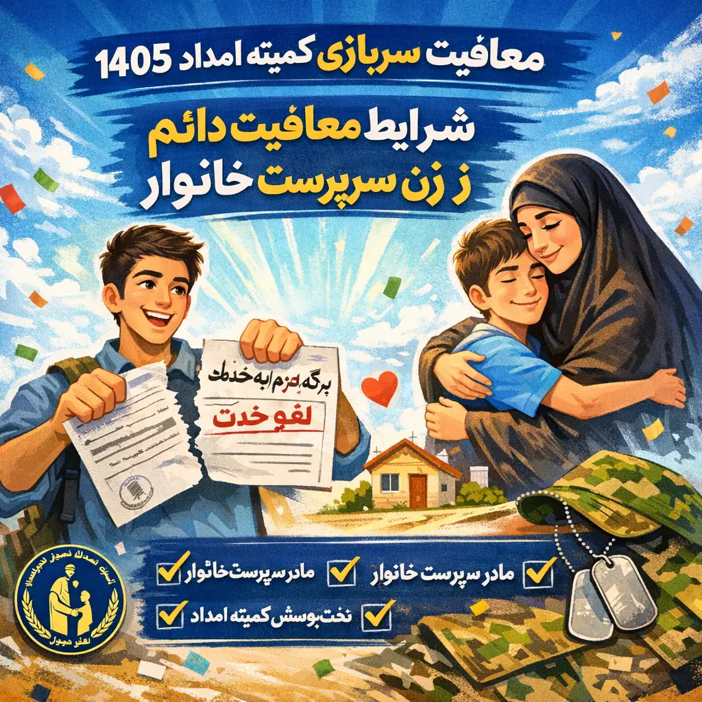 شرایط معافیت مددجویان بهزیستی و کمیته امداد ۱۴۰۵ شرایط معافیت مددجویان بهزیستی و کمیته امداد ۱۴۰۵