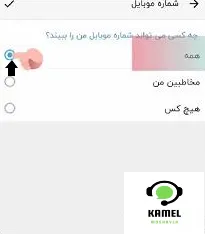 مخفی کردن شماره تلفن در برنامه شاد مخفی کردن شماره تلفن در برنامه شاد