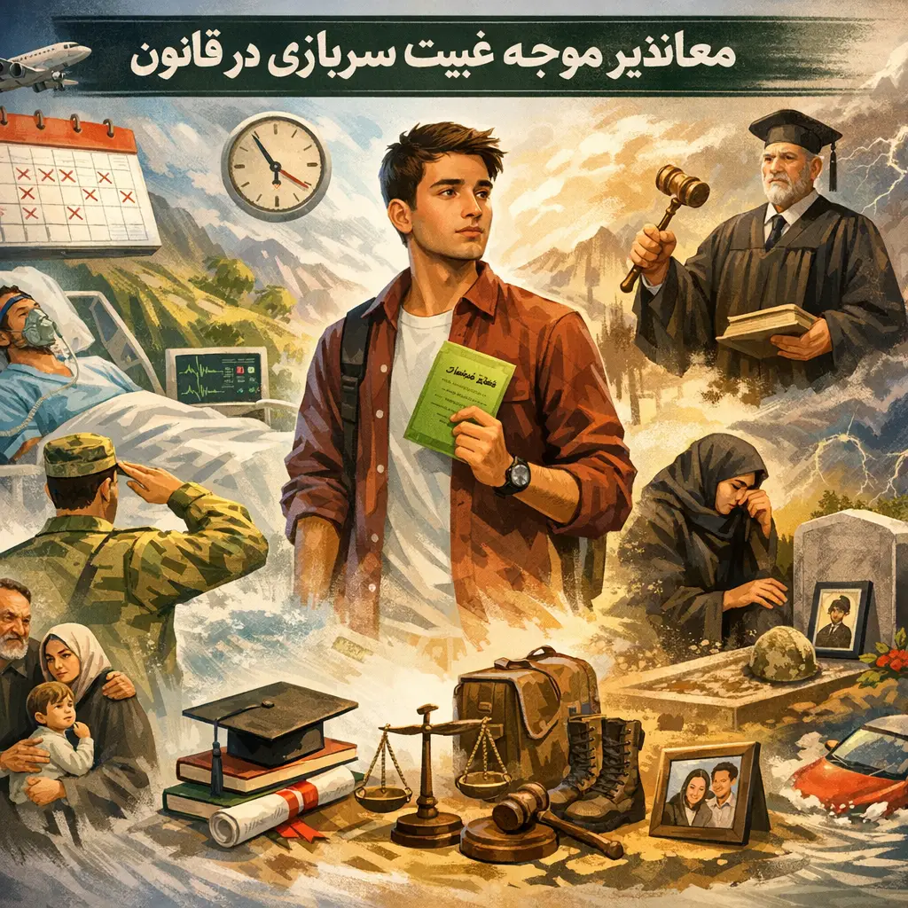 انواع توجیه غیبت سربازی انواع توجیه غیبت سربازی