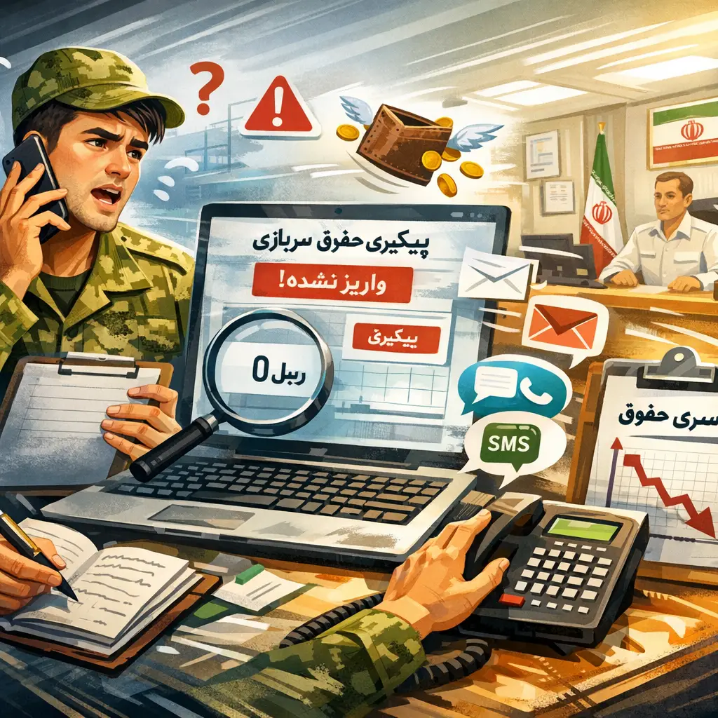 جدول حقوق سربازان در سال ۱۴۰۵ جدول حقوق سربازان در سال ۱۴۰۵