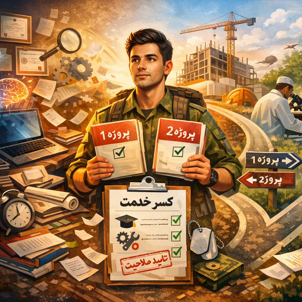 گرفتن ۲ پروژه همزمان برای کسری خدمت؛ سقف کسر ماه چقدر است؟ گرفتن ۲ پروژه همزمان برای کسری خدمت؛ سقف کسر ماه چقدر است؟