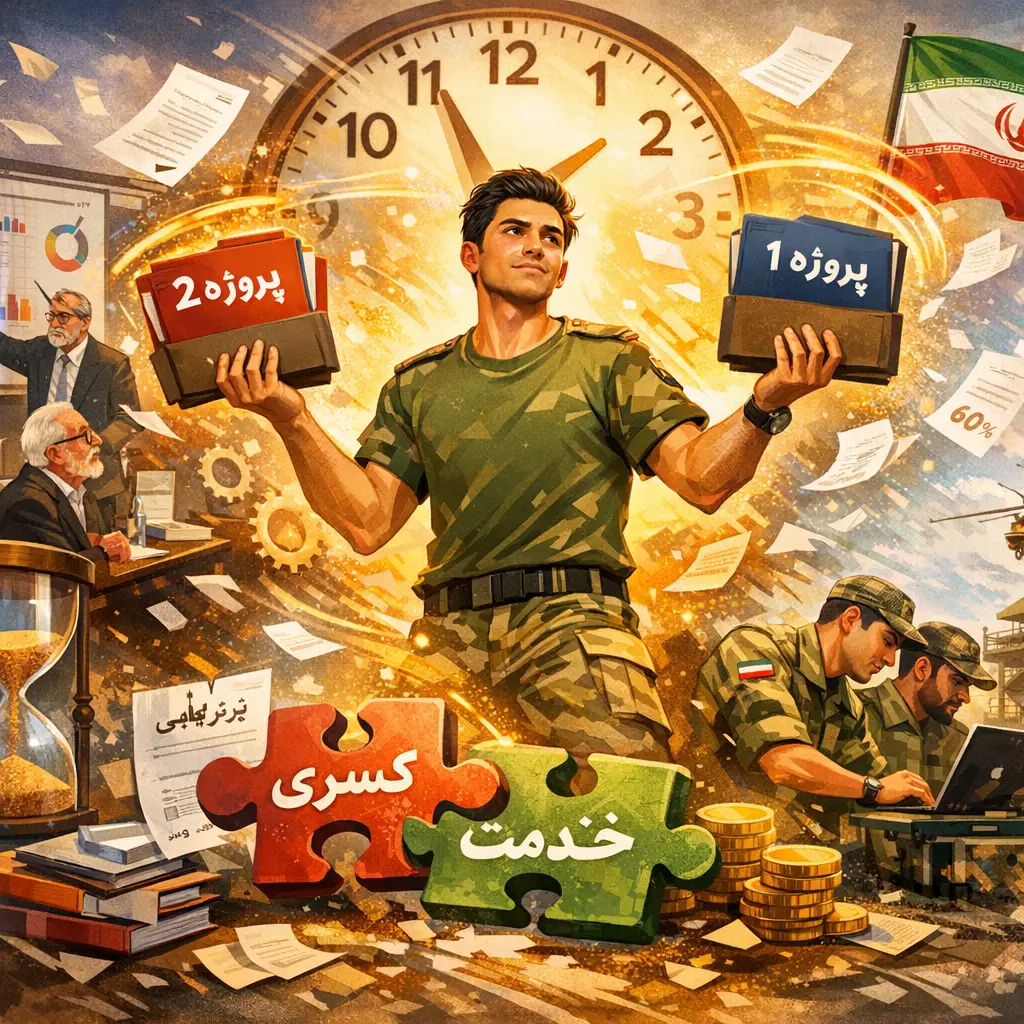 گرفتن ۲ پروژه همزمان برای کسری خدمت؛ سقف کسر ماه چقدر است؟ گرفتن ۲ پروژه همزمان برای کسری خدمت؛ سقف کسر ماه چقدر است؟