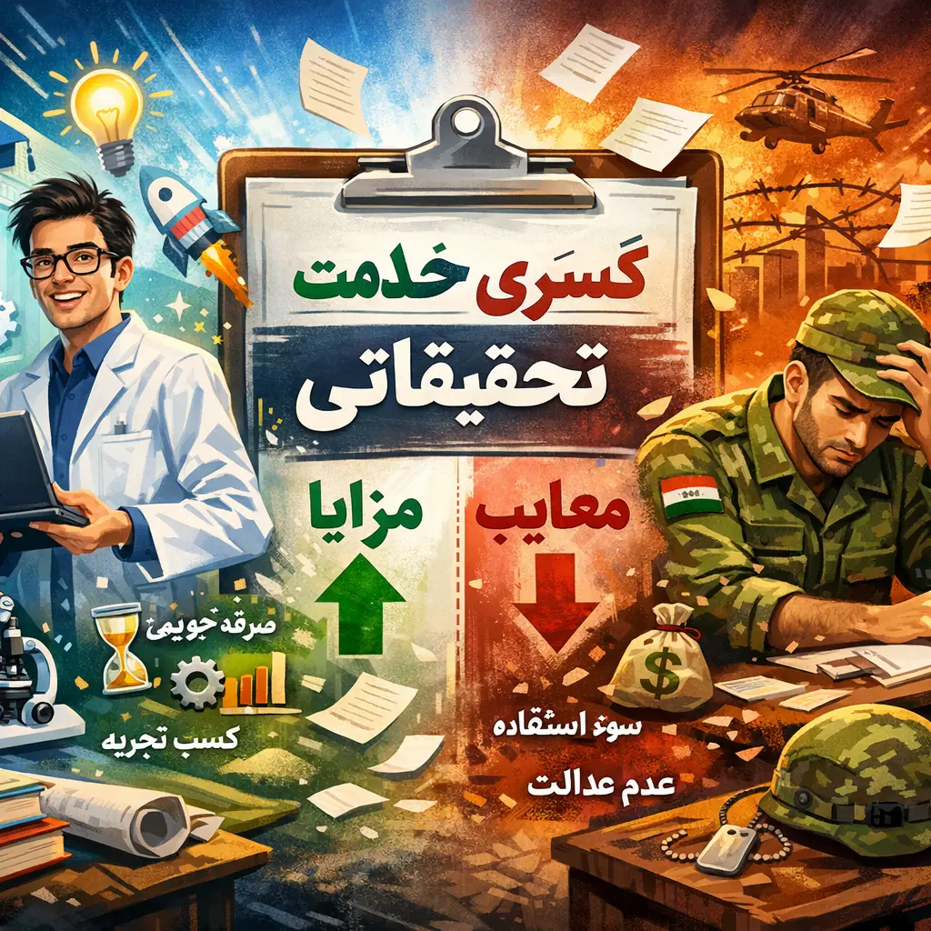 تفاوت پروژه جایگزین خدمت (نخبگان) با کسری خدمت تحقیقاتی تفاوت پروژه جایگزین خدمت (نخبگان) با کسری خدمت تحقیقاتی