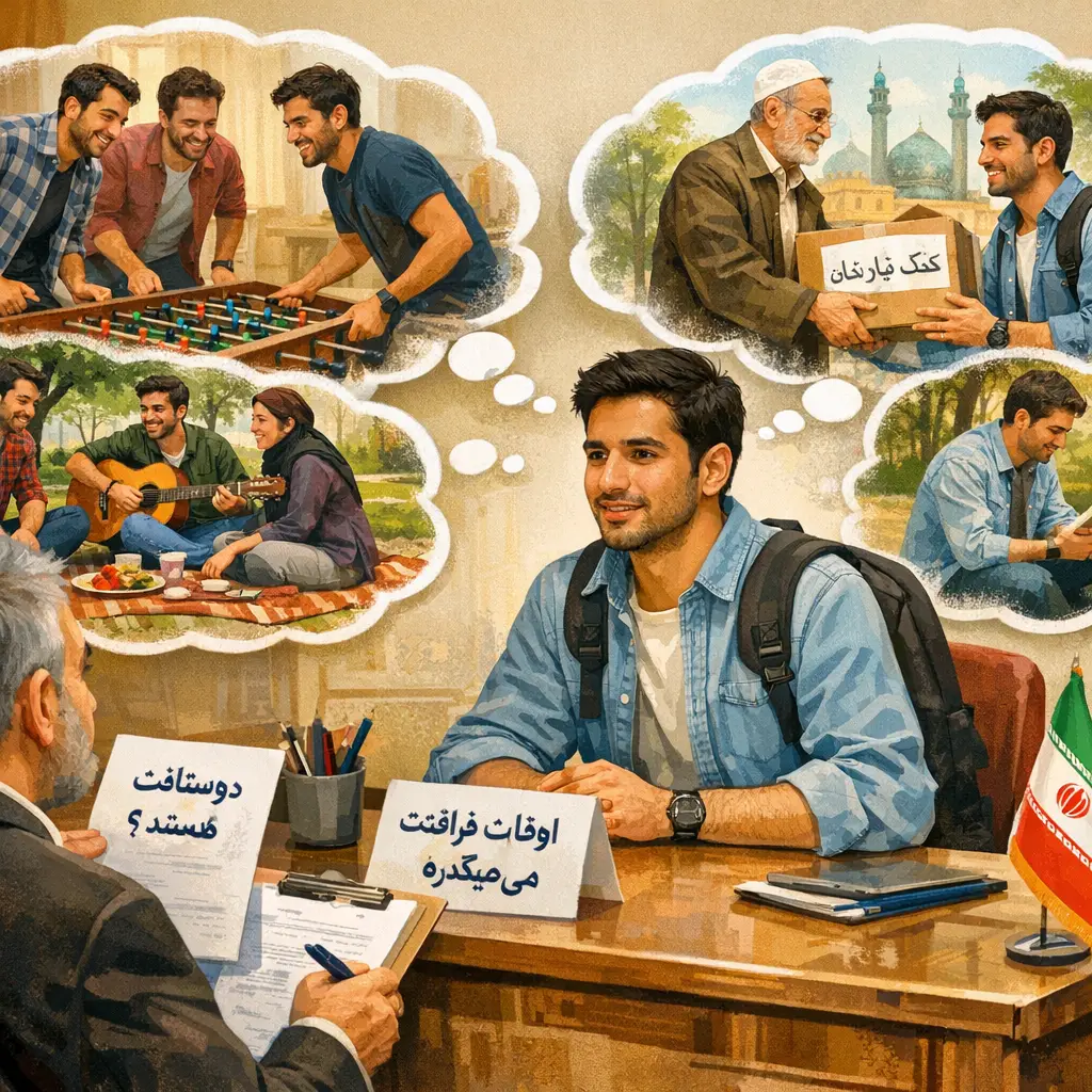 مصاحبه گزینش امریه؛ چه سوالاتی میپرسند؟ (عقیدتی و سیاسی) مصاحبه گزینش امریه؛ چه سوالاتی میپرسند؟ (عقیدتی و سیاسی)