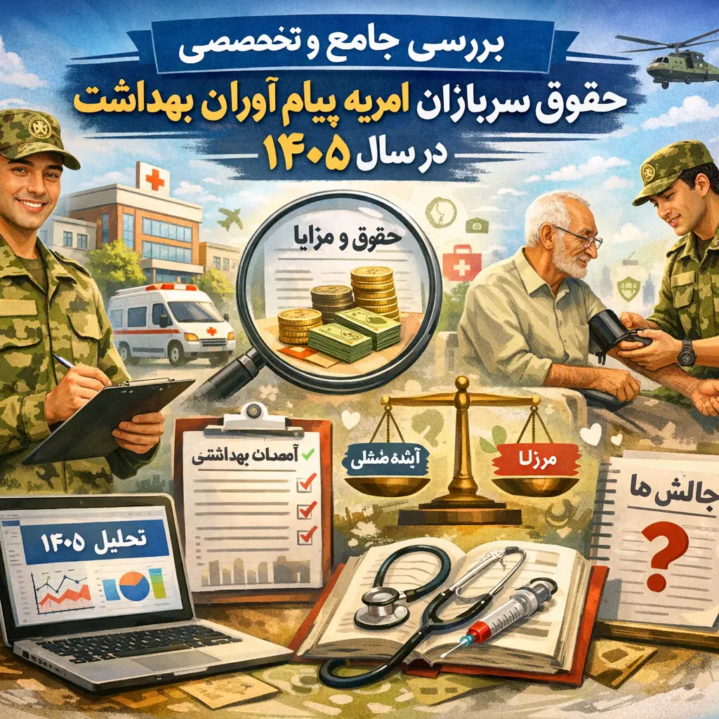 حقوق سربازان امریه پیام آوران بهداشت در سال ۱۴۰۵ حقوق سربازان امریه پیام آوران بهداشت در سال ۱۴۰۵