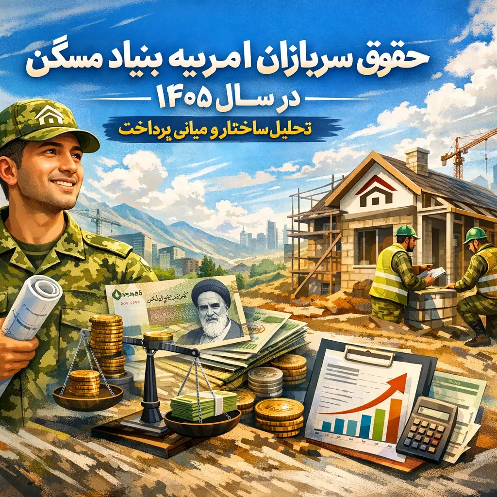 حقوق سربازان امریه بنیاد مسکن در سال ۱۴۰۵ حقوق سربازان امریه بنیاد مسکن در سال ۱۴۰۵