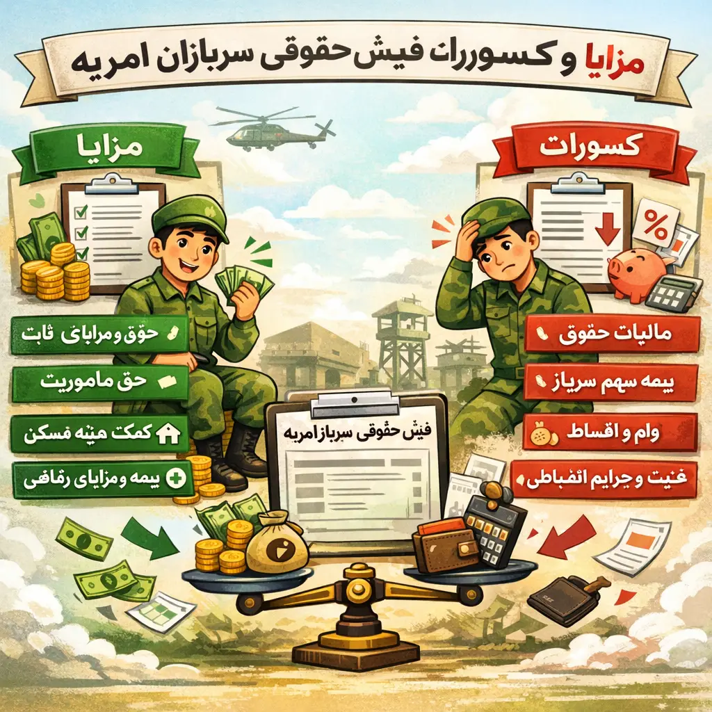 حقوق سربازان امریه بنیاد مسکن در سال ۱۴۰۵ حقوق سربازان امریه بنیاد مسکن در سال ۱۴۰۵