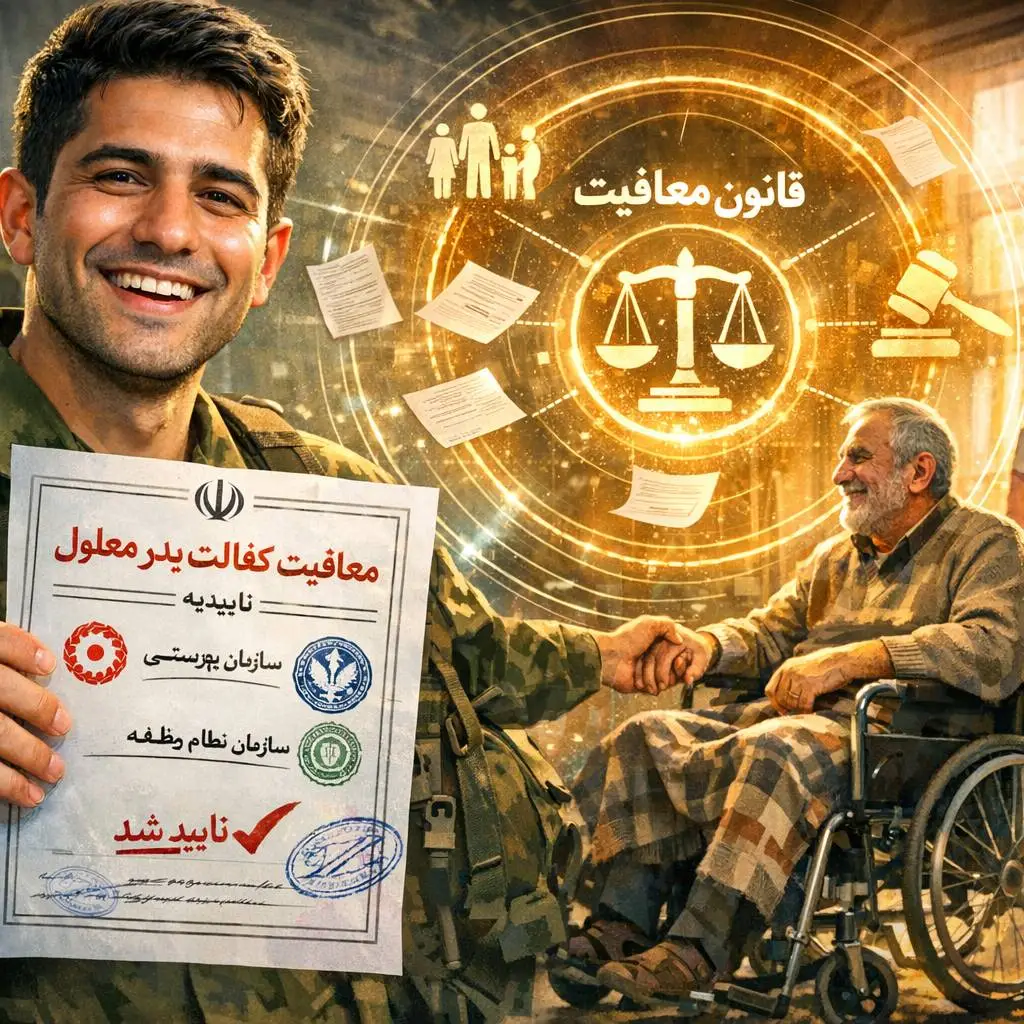 معافیت پدرِ معلول و از کار افتاده؛ (تاییدیه بهزیستی یا شورای نظام وظیفه؟) معافیت پدرِ معلول و از کار افتاده؛ (تاییدیه بهزیستی یا شورای نظام وظیفه؟)