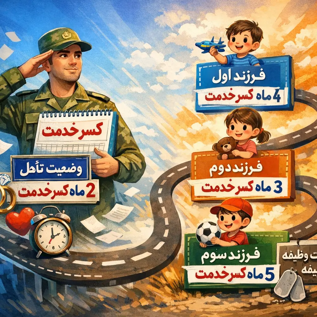 کسری خدمت برای فرزند کسری خدمت برای فرزند